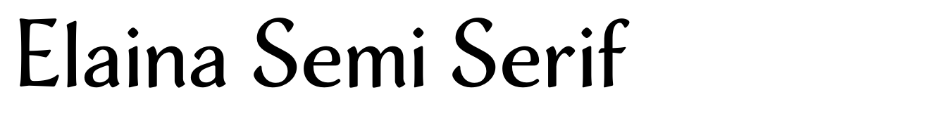 Elaina Semi Serif